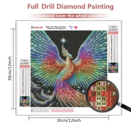 Cuadro Pavo Real Diamond Painting