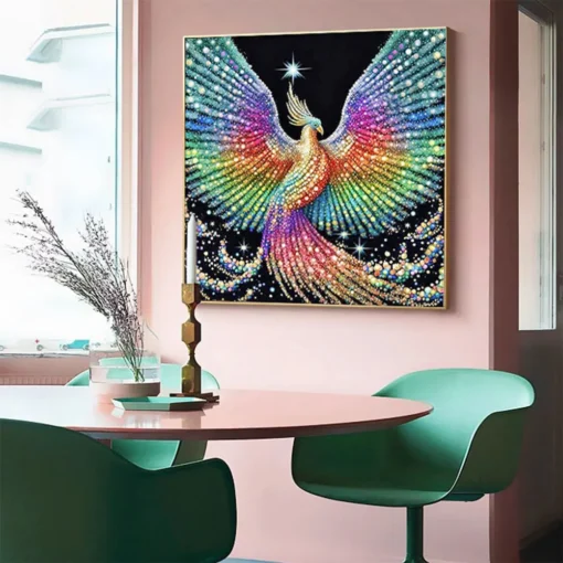 Magnifico Cuadro Pavo Real Diamond Painting