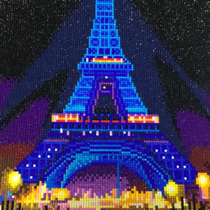 Cuadro LED Torre Eiffel Diamond Painting