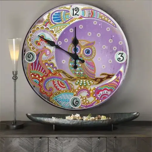 Reloj Mandala Diamond Painting