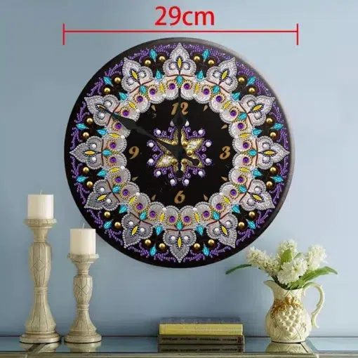 Reloj Mandala Diamond Painting