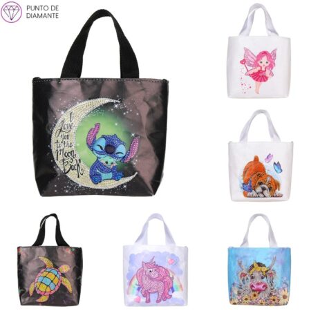 Bolsa Disney de mano con pintura de diamantes 5D