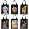 Bolsa de lona plegable pintura de diamante 5D