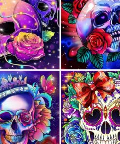 Cuadro de Calavera Diamond Painting 5D