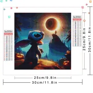 Stitch en la Luna Diamond Painting