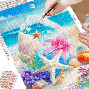 Cuadro de Playa y Mar Diamond Painting