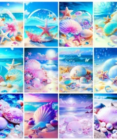 Cuadro de Playa y Mar Diamond Painting