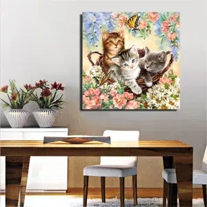 Gatitos Felices Diamond Painting