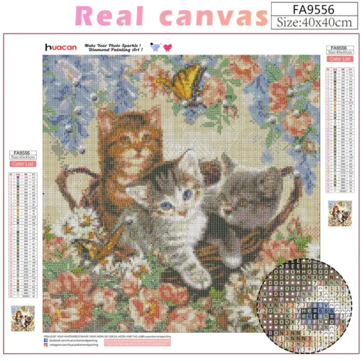 Gatitos Felices Diamond Painting