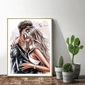 Cuadro los Amantes Diamond Painting