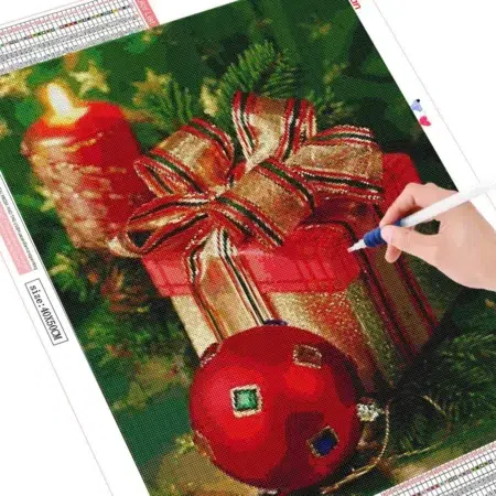 Cuadro Vela Navidad Diamond Painting