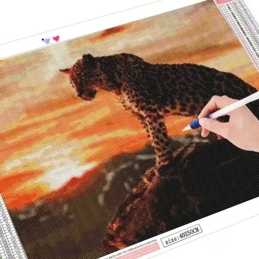 Cuadro Leopardo en la Selva Diamond Painting