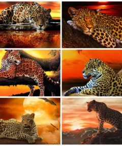 Cuadro Leopardo en la Selva Diamond Painting