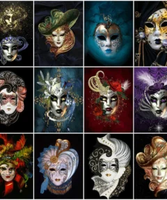 Cuadro Máscaras de Diamond Painting