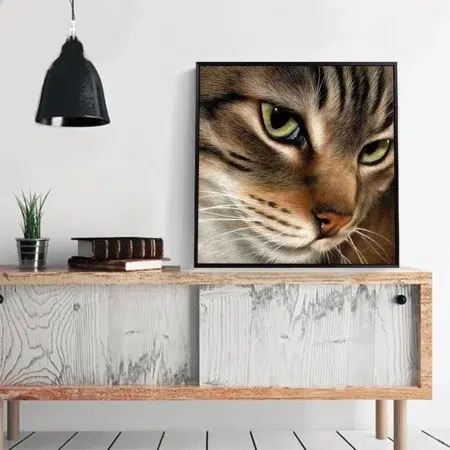 Cuadro Gato Preto Diamond Painting