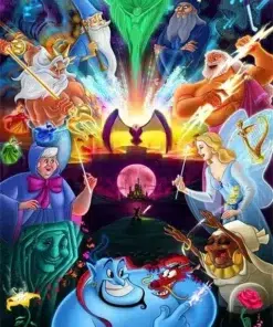 Cuadro con Personajes Disney Decoracion Hogar Diamond Painting