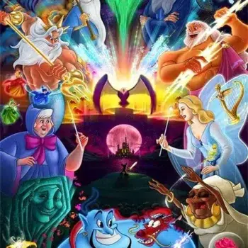 Cuadro con Personajes Disney Decoracion Hogar Diamond Painting