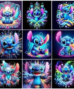 Stitch Lienzo Pintura de Diamantes 5D DIY