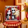 Jack y Sally Bordado de Diamante 5D DIY