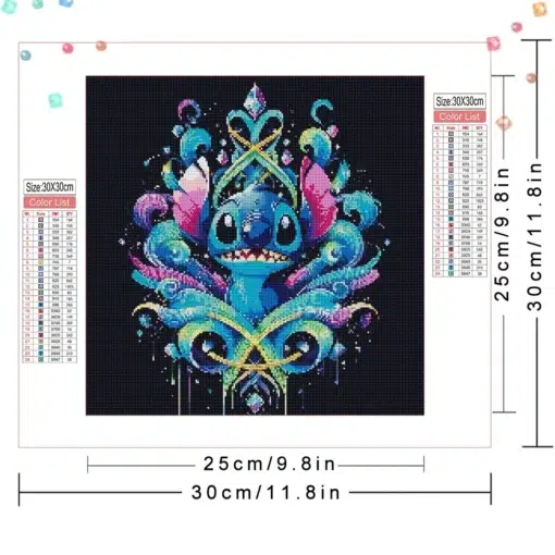 Stitch Lienzo Pintura de Diamantes 5D DIY