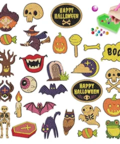 Kit Pegatinas Halloween Pintura de Diamantes 28 Ud