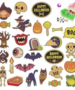 Kit Pegatinas Halloween Pintura de Diamantes 28 Ud