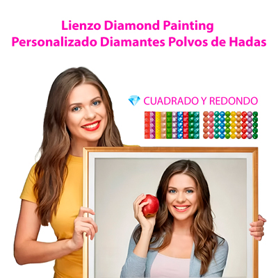 Lienzo Diamond Painting Personalizado Diamantes Polvo de Hadas