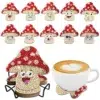 Posavasos Christmas Car Bordado de Diamantes - Imagen 3