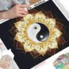 Cuadro Mándala Tai Chi Pintura de Diamantes