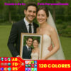 Cuadro Personalizado 120 Colores Punto Cruz Diamante