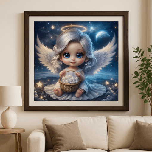 Cuadro Ángel Bebé 5D DIY Diamond Painting - Imagen 3