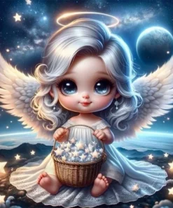 Cuadro Ángel Bebé 5D DIY Diamond Painting