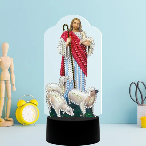 Lámpara LED Jesús Punto de Diamante Brillante