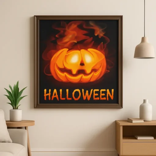 Cuadro Calabaza de Halloween Diamond Painting - Imagen 3