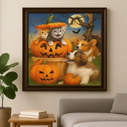 Cuadro Gatitos y Perros Diamond Painting 5D - Imagen 3