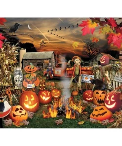 Cuadro Granja Halloween Diamond Painting 5D