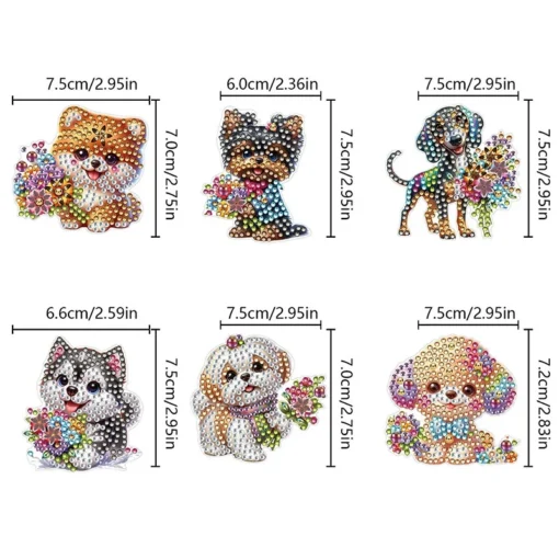 Gancho Cuelga Llaves Diamond Painting Kit 6 Piezas - Imagen 4