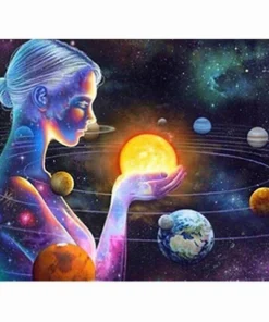 Cuadro Elfa Cósmica Espacial Diamond Painting