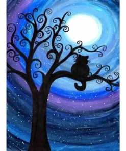 Cuadro Búho Nocturno Arte de Colocar Diamantes