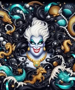 Cuadro Bruja Marina y Perlas Diamond Painting