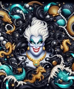 Cuadro Bruja Marina y Perlas Diamond Painting