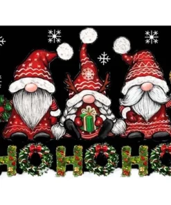 Cuadro Tres Duendes Navideños Diamond Painting