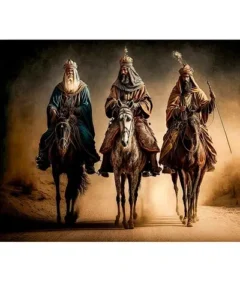Cuadro Reyes Magos Técnica de Diamond Painting