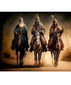 Cuadro Reyes Magos Técnica de Diamond Painting