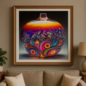 Cuadro Ornamento Psicodélico Diamond Painting