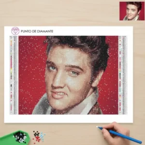 Cuadro Retrato de joven Elvis Diamond Painting