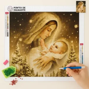 Cuadro Virgen María y Jesús Diamond Painting