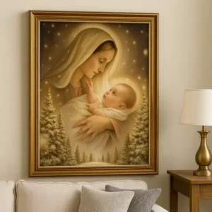 Cuadro Virgen María y Jesús Diamond Painting