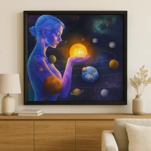 Cuadro Elfa Cósmica Espacial Diamond Painting