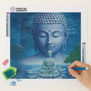 Cuadro Estatua de Buda Bordado con Diamantes